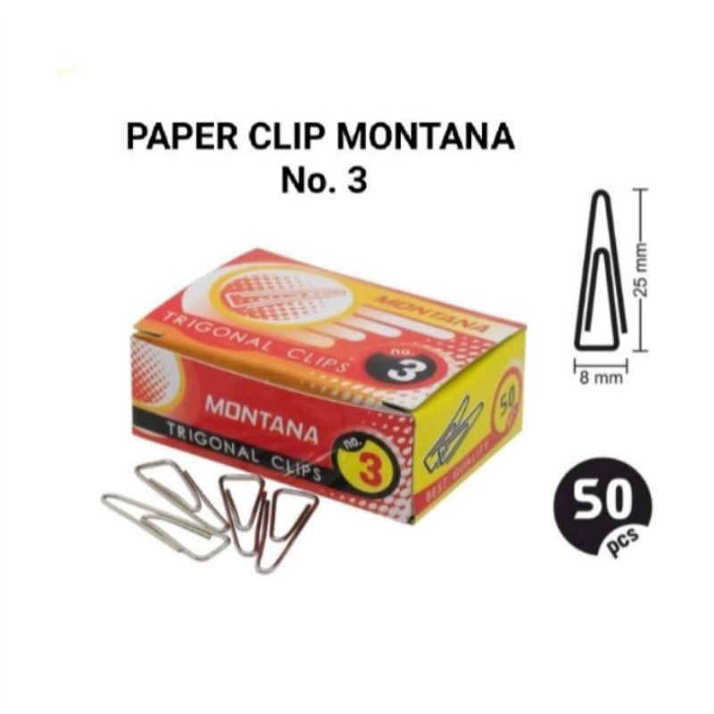 

Penjepit Kertas/Trigonal clips montana No.3