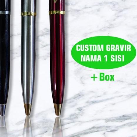 

♛ Pulpen Metal Model Parker 250 - Stain klip gold ◙