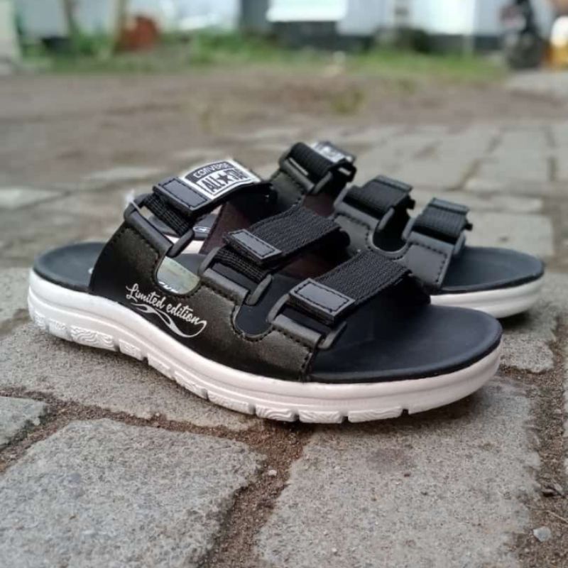 Sandal Selop Pria Converse - Sandal Traveling - Sandal Cowok Slip on Termurah SL-01