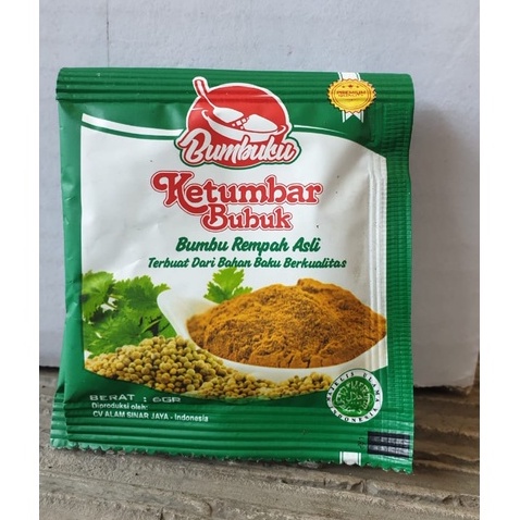 [Sachet / 6 gram] Ketumbar Bubuk merk cap BUMBUKU sachet 6 gr