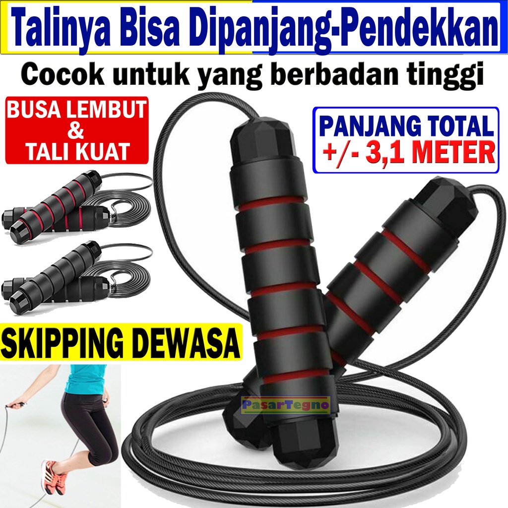 Tali Skipping olahraga Jump Rope Tali Lompat bahan lembut skiping  bebas kusut bahan bagus