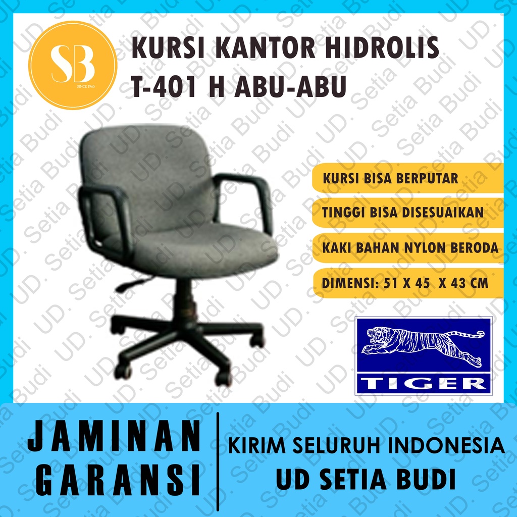 Kursi Kantor Hidrolik Staff Tiger T-401 H