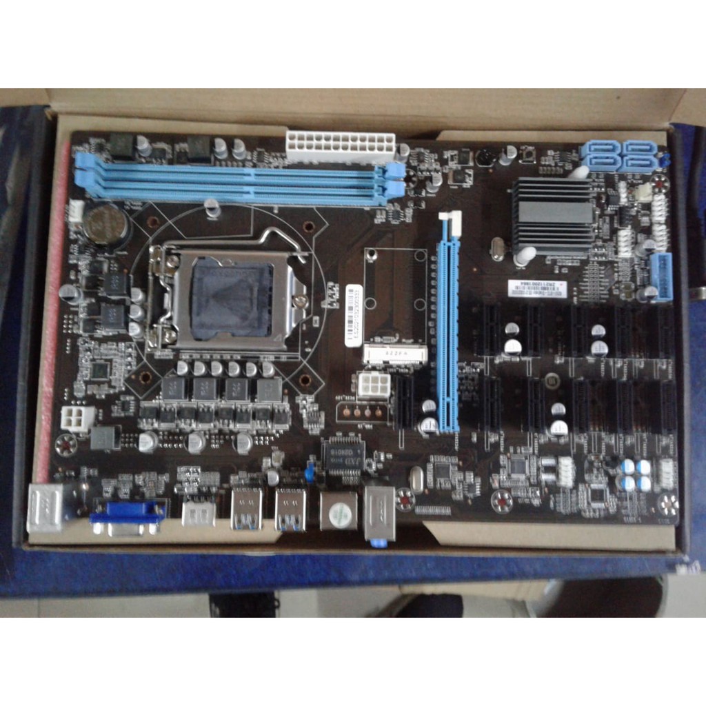 READY Motherboard QWERTY TB250 BTC LGA 1151 B250 12+ MINING mb TB-250