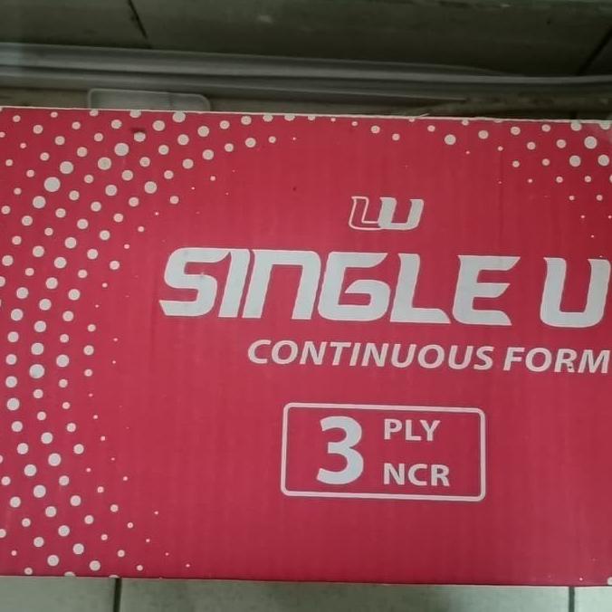 

Continuous Form Uk. 9,5 x 11/2 Inch, 3 Ply PRS ( Bagi 2 ) NCR Single U