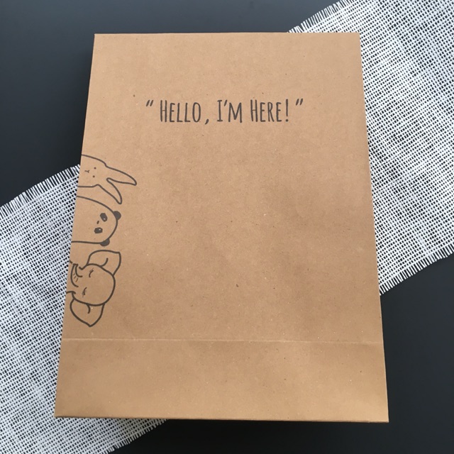 

Babyboo Brown Kraft Bag “Hello I’m Here” for Gift
