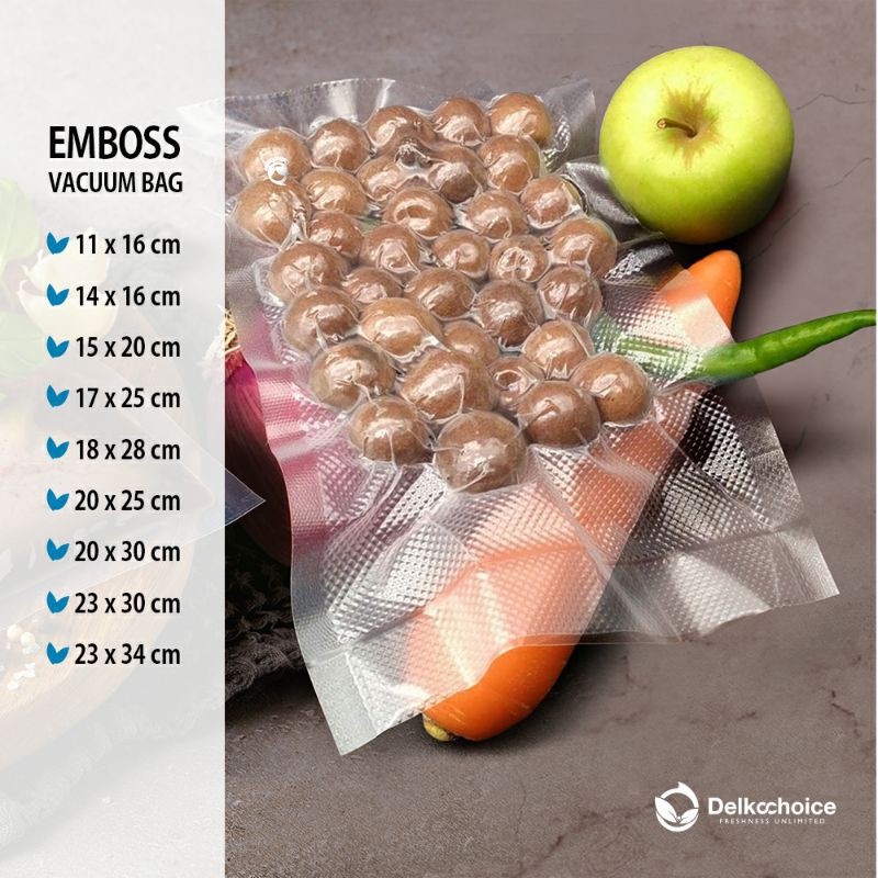 Plastik Vaccum/ Vaccum Bag Emboss Plastik Makanan Emboss