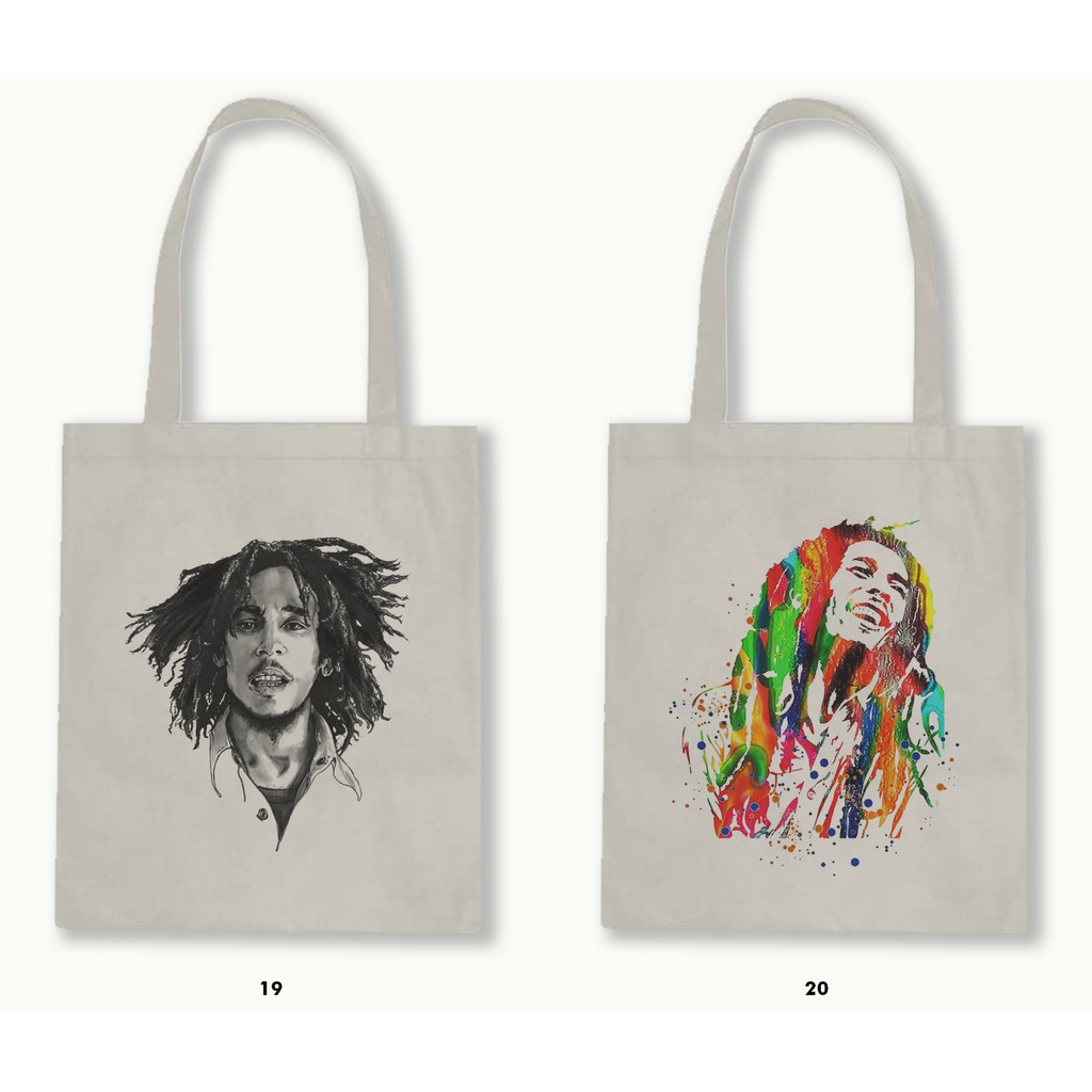 TOTE BAG BLACU 30X40 - BOB MARLEY .01