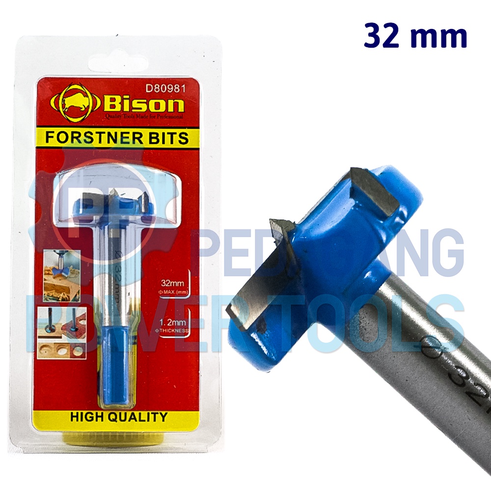 BISON MATA BOR ENGSEL SENDOK 32 MM PELUBANG KAYU WOOD FORSTNER BIT