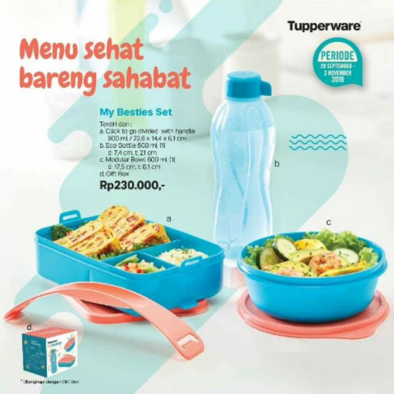 My Besties set tupperware PROMO