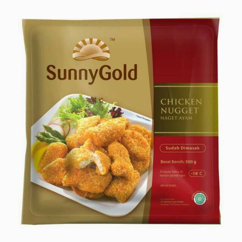 

SUNNY GOLD CHICKEN NUGGET 500GR / SUNNY GOLD NAGET AYAM 500GR