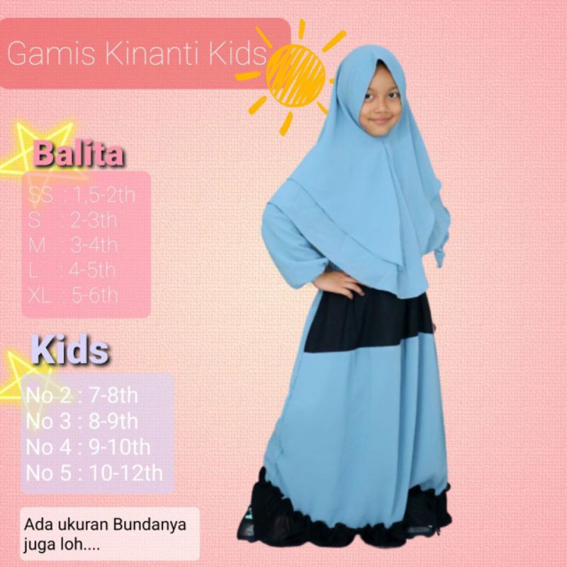 GAMIS ANAK KINANDTI SUPERLUCU