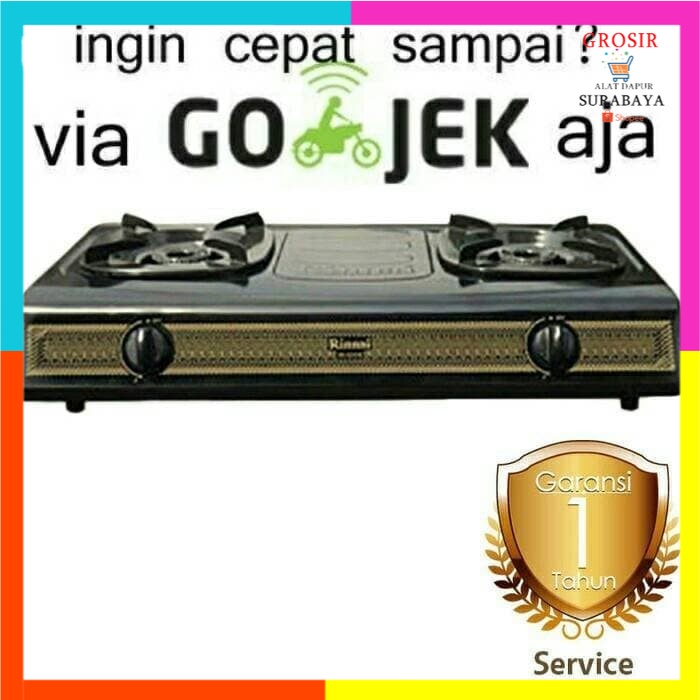 Rinnai Kompor Gas 2 Tungku RI-522S /kompor gas rinnai