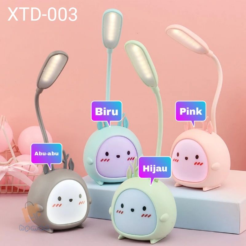 Lampu Belajar Led Lampu Meja Portable Karakter Lucu Usb Charger