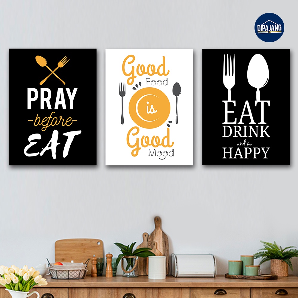 DipajangID Hiasan Dinding Wall Decor Dapur Pajangan Dinding Ruang Makan Dekorasi Dapur Quotes Modern