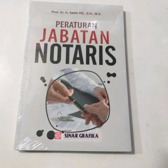 

PERATURAN JABATAN NOTARIS - SALIM HS / SGF ORIGINAL