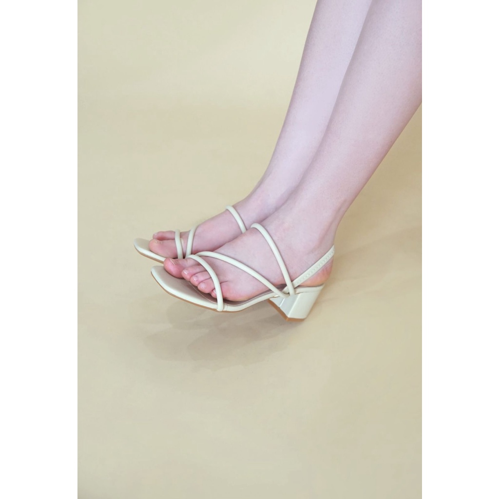 NCY Shoes PEYTON Heels Warna Krem
