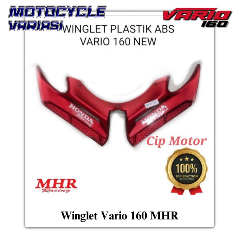 Winglet Honda Vario 160 Model Moto GP ABS Plastik MHR