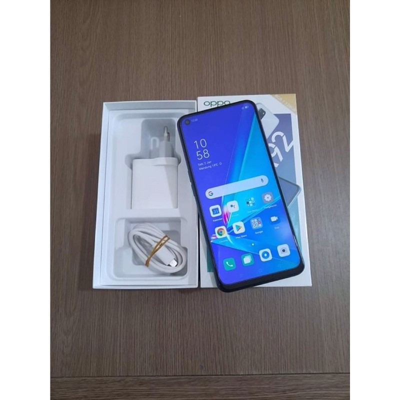 Jual HP Handphone Bekas Oppo A92 Ram 8/128gb Fullset Garansi HP Seken Second berkualitas