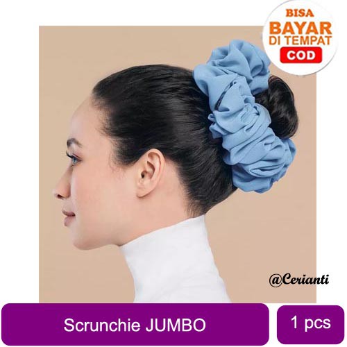 [JUMBO BESAR] Scrunchie Jumbo Cepol Jilbab - Ikat Rambut Hijab / Ikat Rambut