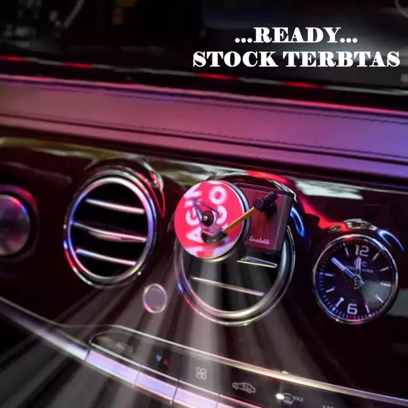 Farfum Mobil Car Fresh Aromatherapy Pengharum Bentuk Phonoghraph Vinyl Record Elegant  Pewangi Kendaraan