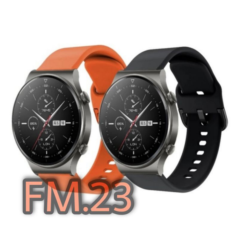 STRAP SILIKON BAND TALI JAM TANGAN RUBBER SILICONE WATCH BAND HUAWEI WATCH GT 6 46MM PRO 5 4 3 2 1 2