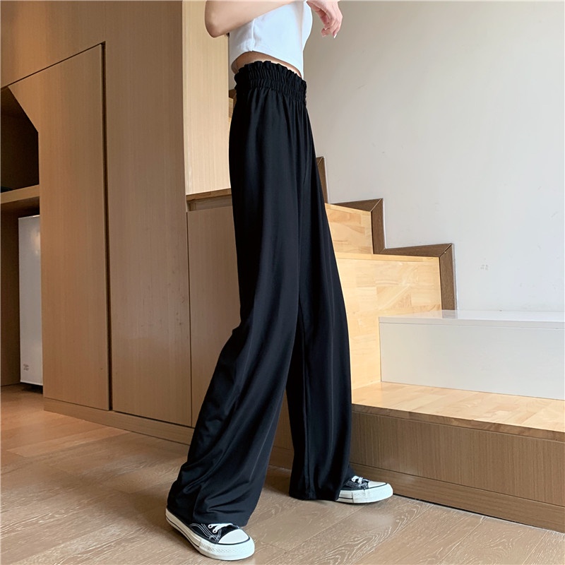 AMIEE - Korean Celana Wanita Terbaru Hightwaist Pants Celana Polos Wanita