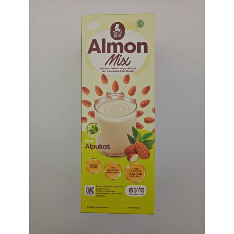 Mama Bear Almond Mix - Minuman Susu almond Ibu Menyusui - Asi booster