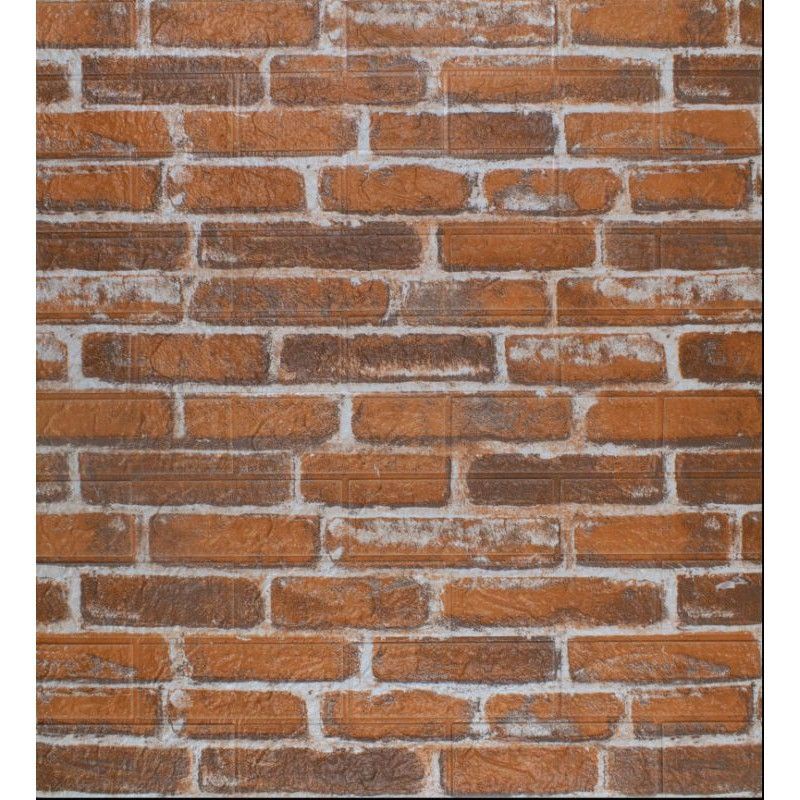 Wallpaper 3D Sticker  Dinding Motif Corak Batu Alam / Wallpaper 3D Foam Brick Emboss-7
