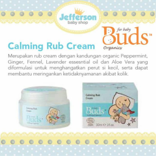 Buds Calming Rub Krim Penghangat Bayi Calming Rub Cream 30ml