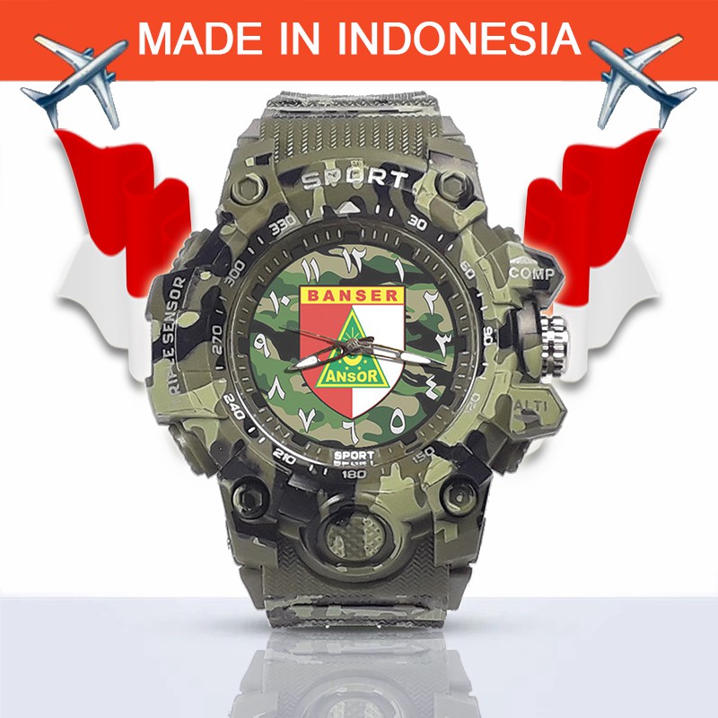 {Istimewa} Jam Tangan BANSER INDONESIA (Nahdlatul Ulama) - Water Resistant