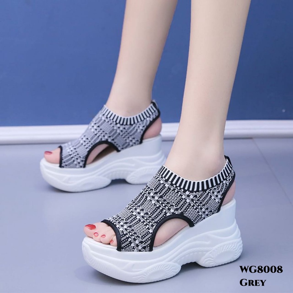 RESTOCK WYN WEDGES SANDAL FASHION KOREA NYAMAN DI PAKAI BESTSELLER WG8008