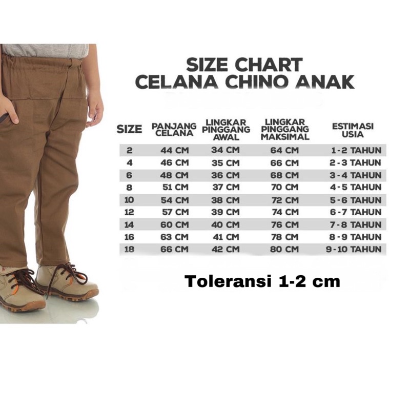 Chino Anak Panjang Premium Twill Stretch