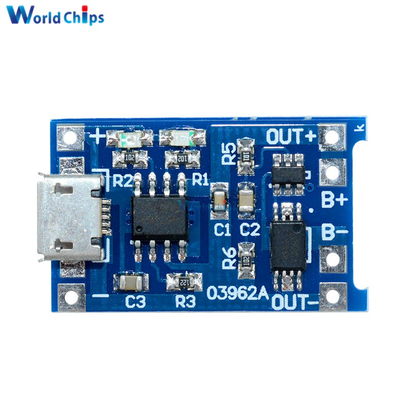 TP 4056 Module 5v 1A micro usb to lithium battery charge + protection