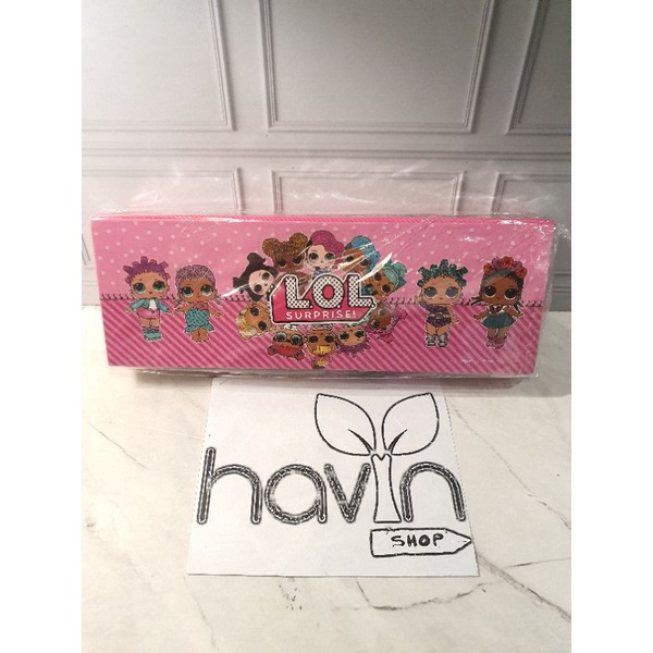 kotak pensil DUS/pensil case/tempat pensil DUS fancy-LOL