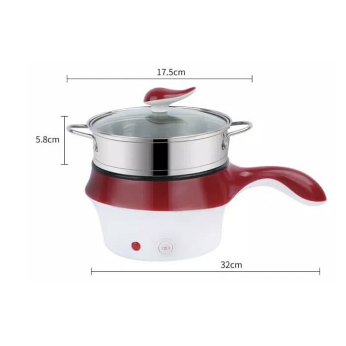 Panci Listrik Stainless Elektrik Kukus Masak Plus Steamer bisa kukus Goreng serbaguna