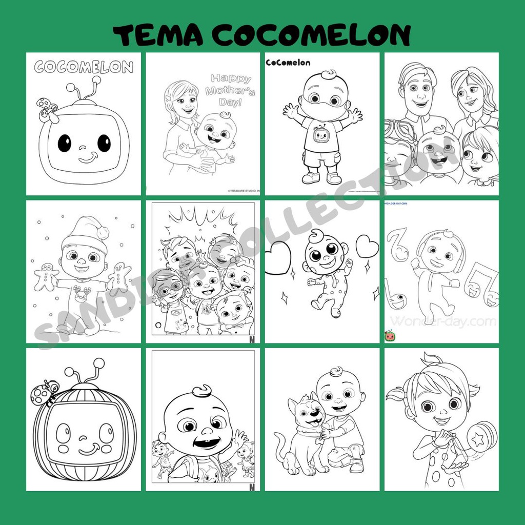 

SANDIRA - GAMBAR MEWARNAI LEMBAR MEWARNAI ANAK SERIES COCOMELON