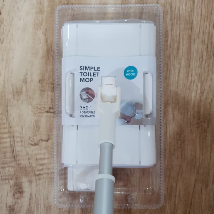 Simple Toilet Mop With Hook Rotatable Kain Pel Toilet Miniso Japan Pembersih Toilet Japan Design