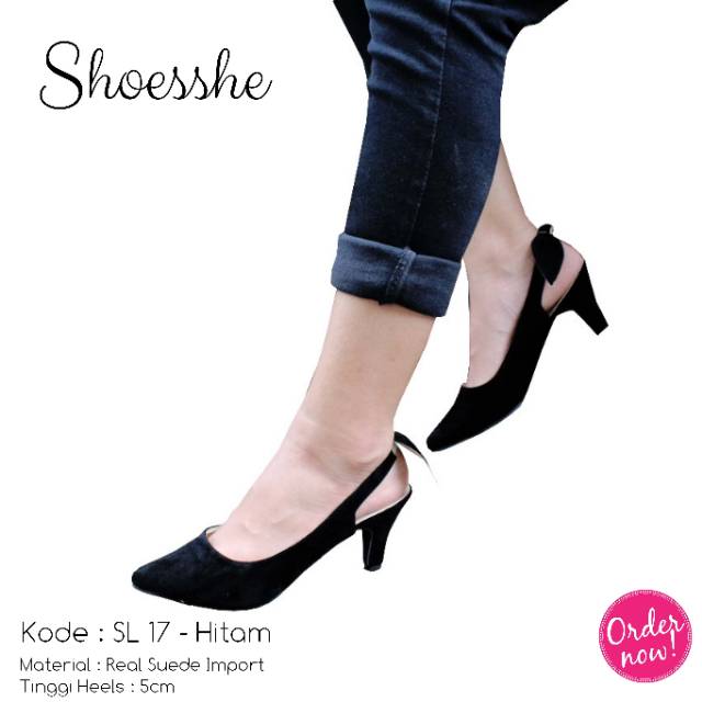 Fsb - Sepatu Heels 5cm Tali Wanita (SL 17 - Series)