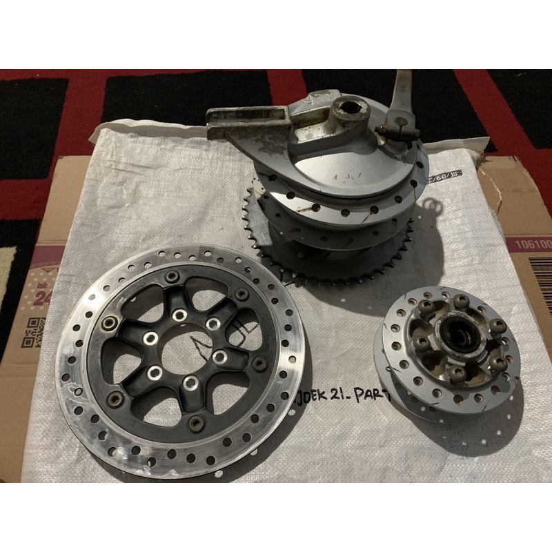 tromol depan belakang piringan honda tiger revo ori original