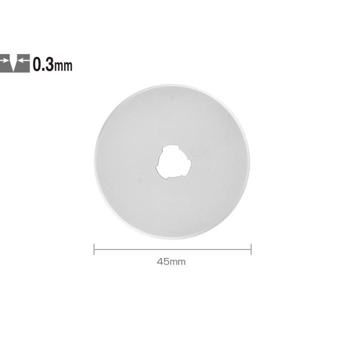 

Diskon Rotery Cutter Spare Blade Dia 45Mm Rb-45-10 (10Pcs Pack) Olfa Hot Sale