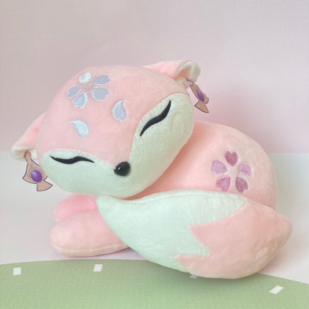 Game Genshin Impact Yae Miko Fox Plush Doll Toy Yaemiko Cosplay Props Throw Pillow Xmas Gifts