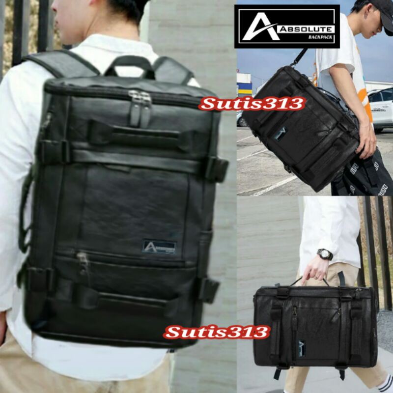 Kulit PU Pria Wanita (ABSOLUTE) Tas Ransel Kulit PU Pria Wanita (ABSOLUTE) Tas Pria Wanita Kulit PU (ABSOLUTE) Tas Sekolah (ABSOLUTE) Tas Laptop