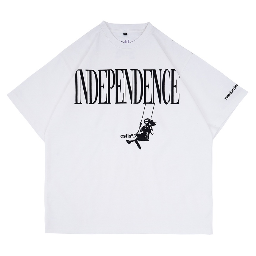 Castles.id INDEPENDENCE Oversized TShirt White