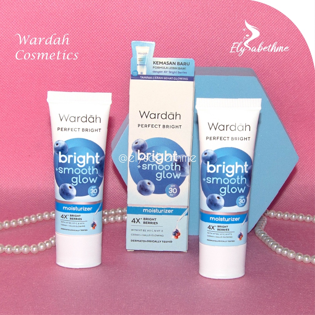 ✿ELYSABETHME✿ 🅆 🄰 🅁 🄳 🄰 🄷 Wardah perfect bright moist moisturizer pelembab harian beauty skincare halal