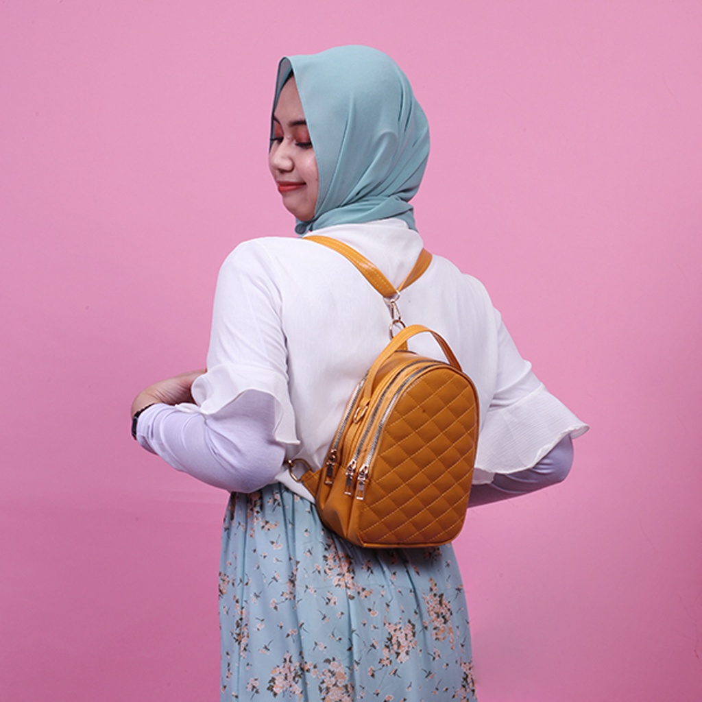 TAS WANITA MODIS SLINGBAG CEWEK KOREA 3 STYLE PEMAKAIAN SLINGBAG &amp; TAS PUNGGUNG ER01 BAHAN SINTETIS