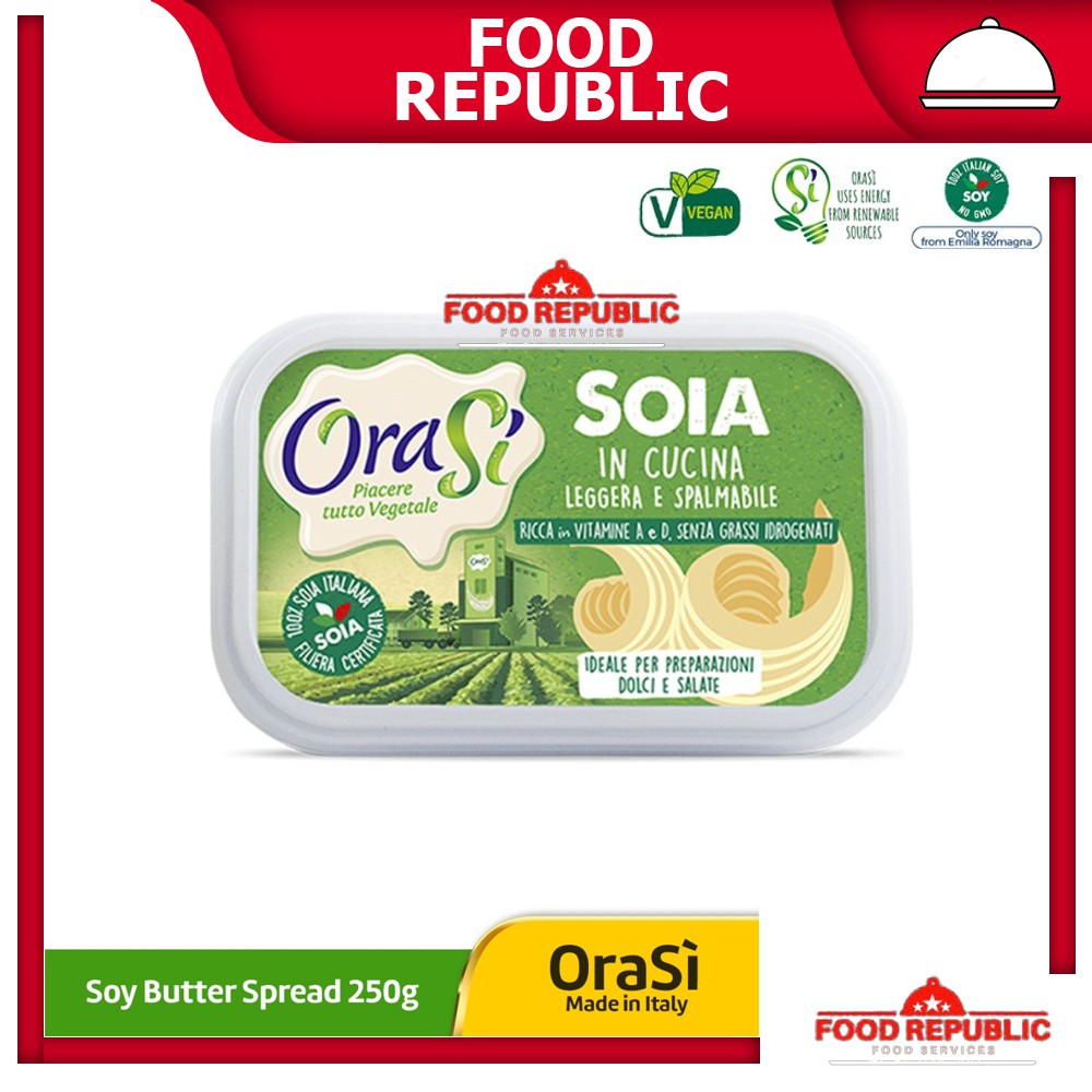ORASI SOY BUTTER 250 GR MENTEGA VEGAN SPREAD HALAL GLUTEN FREE