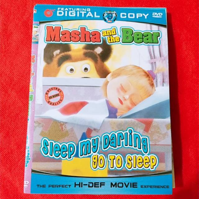 DVD film anak Masha and the BEAR go to sleep