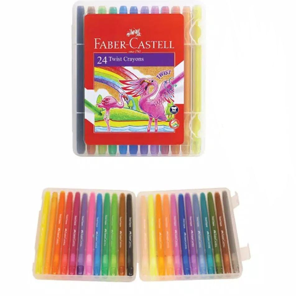 

Borong Terkini Twist Crayon 24 Warna / Crayon Putar 24 Warna Faber Castell