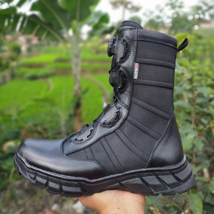 SEPATU PDL NINJA TALI PUTAR MR.MASTER KULIT SAPI ASLI SEPATU PDL DINAS LAPANGAN TNI POLRI SECURITY