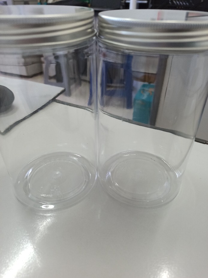 Pet Plastic Jar Bottle Honey Jar Transparent Food Jar Biscuit Jar Packing Sealing Jar Tea Pot(silver Cover Free Gasket)